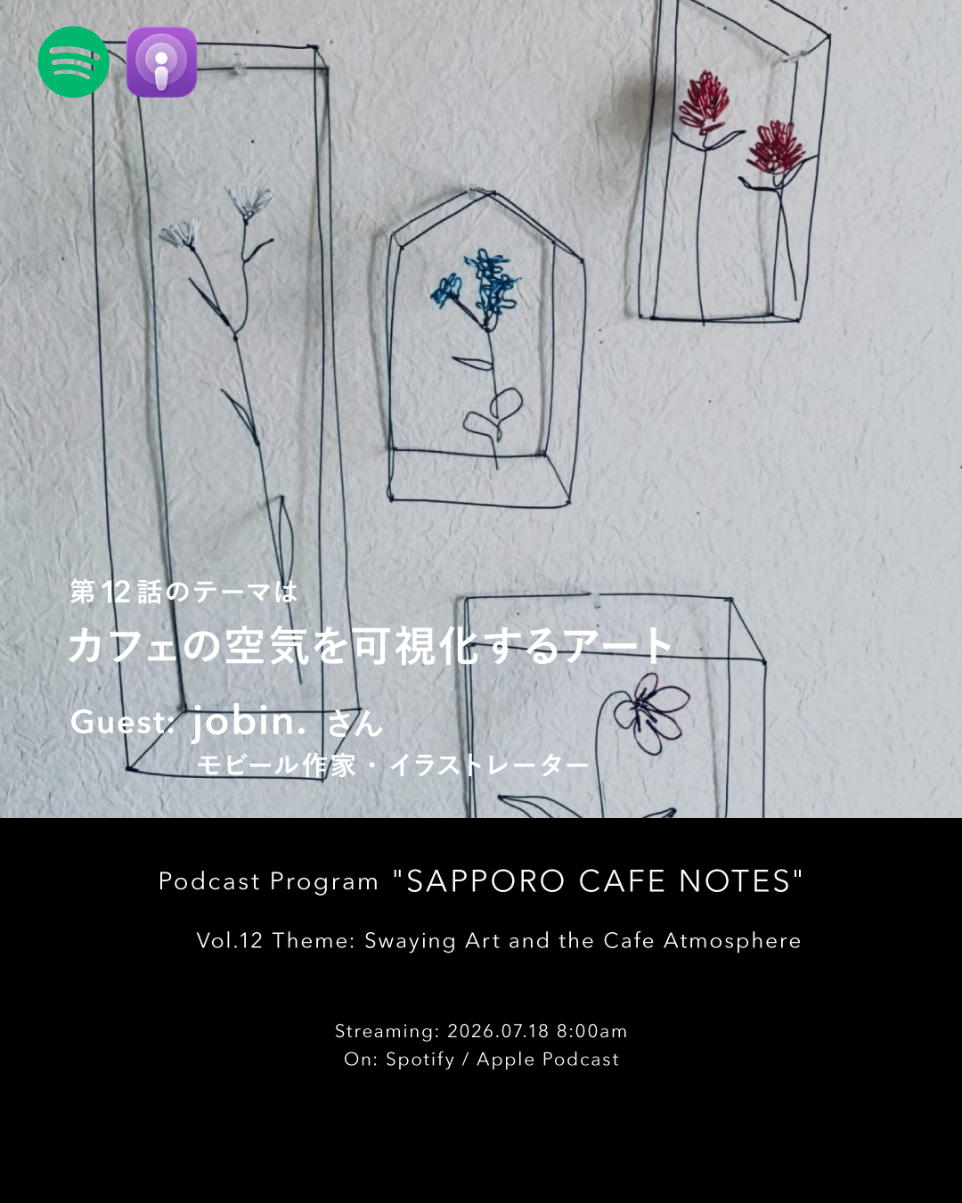 Vol.12 カフェの空気を可視化するアート